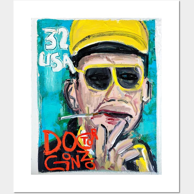 Hunter S Thompson Wall Art by ElSantosWorld